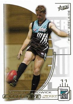 2002 Select AFL Exclusive SPX #43 Damien Hardwick Front